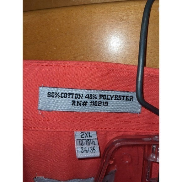 BERLIONI ITALY MENS 2XL PINK BUTTON DOWN 18-18.5/34/35 SHIRT - Picture 4 of 4